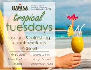 Tropical Tuesday Poster Beach 27Jun16